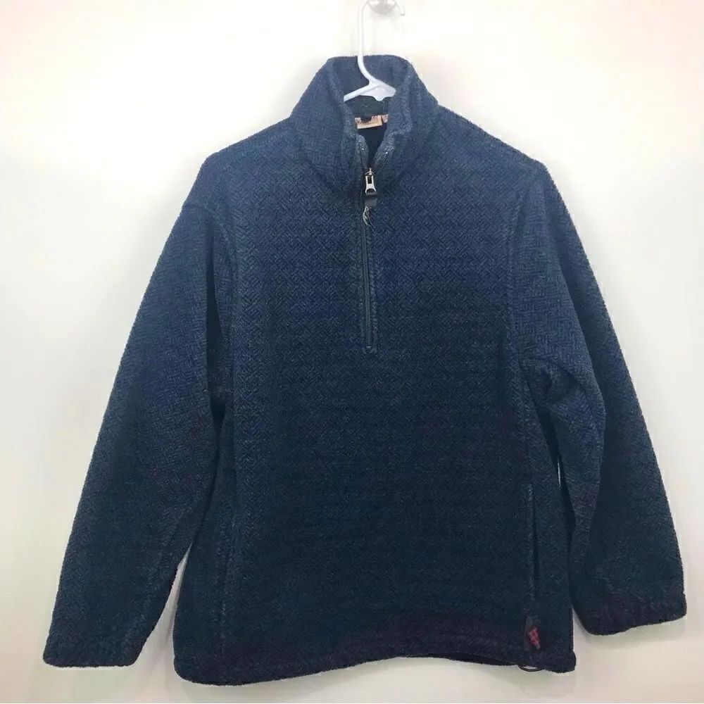 Woolrich Navy Blue Quarter Zip Fleece